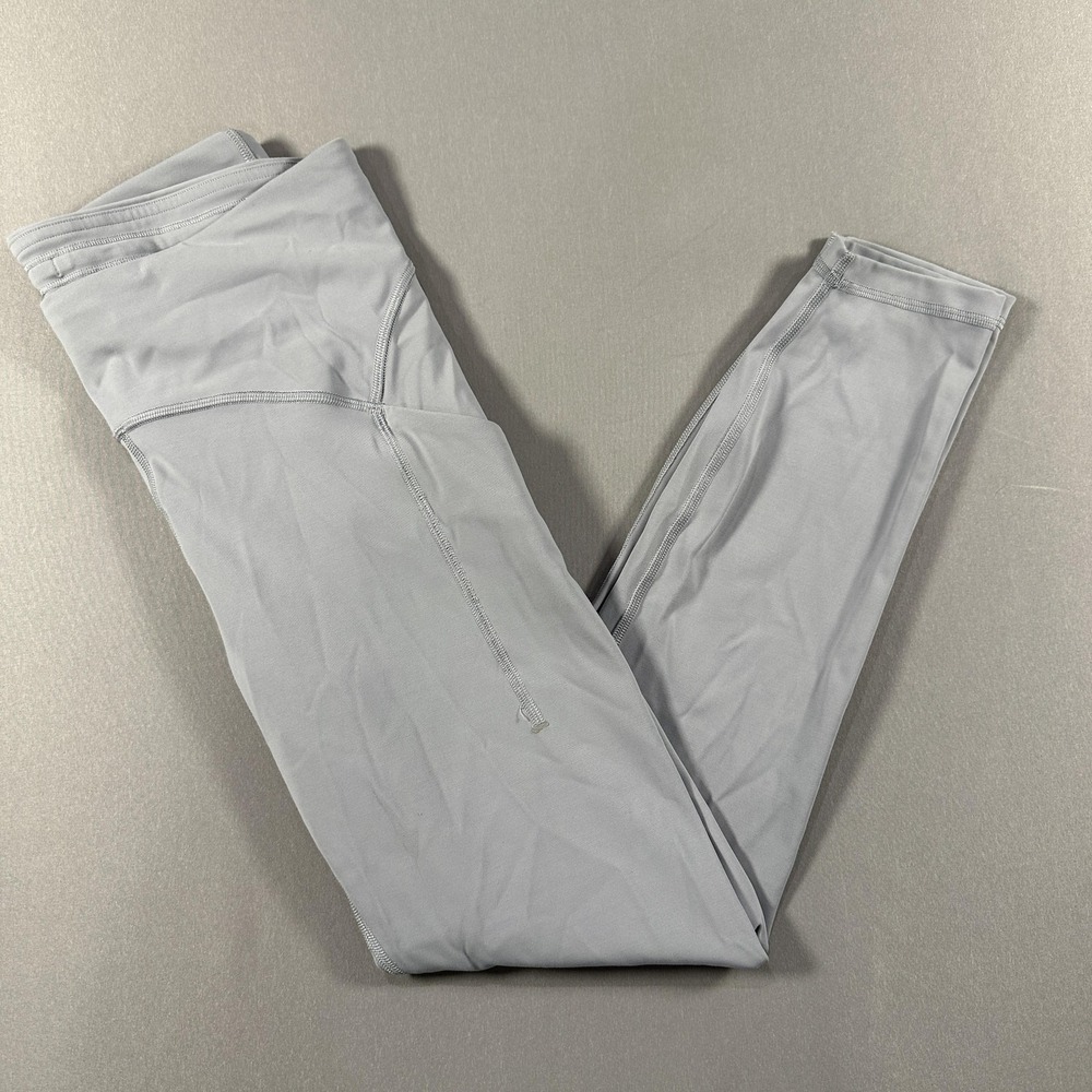 Lululemon Leggings Womens 8 Gray High Rise Ankle Pockets Yoga‎ Athletic Gym